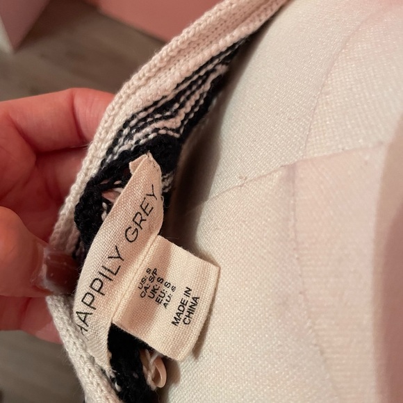 Chevron Patterned Black and White Dress - Picture 5 of 5